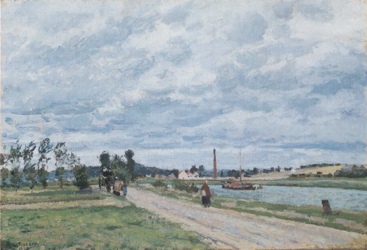 Orillas del Oise, Pontoise de Camille Jacob Pissarro