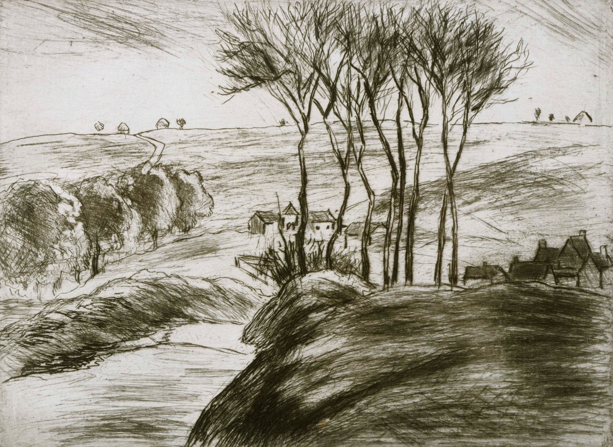 Paisaje Cerca de Osny (Estado II) de Camille Jacob Pissarro