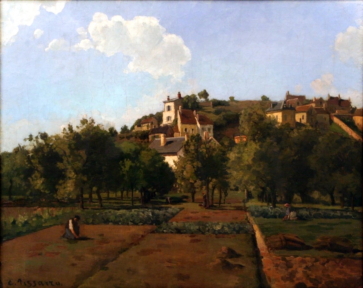 El Jardín de Mauboisson, Pontoise de Camille Jacob Pissarro