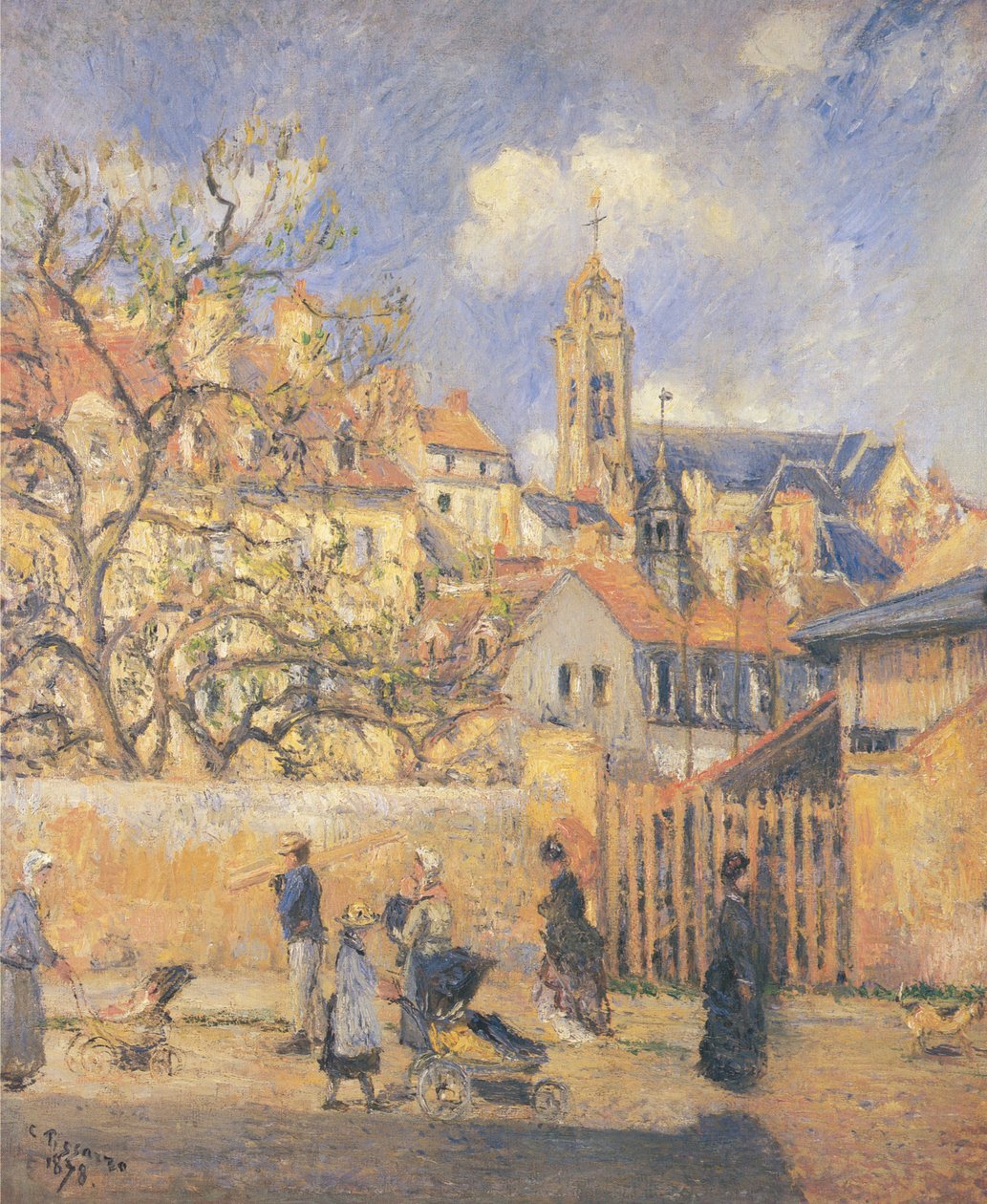 El Parque con Carreta, Pontoise de Camille Jacob Pissarro