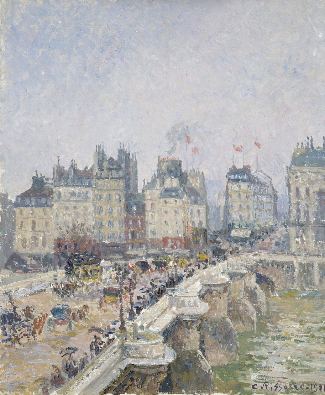 Pont Neuf, París, 1901 de Camille Jacob Pissarro