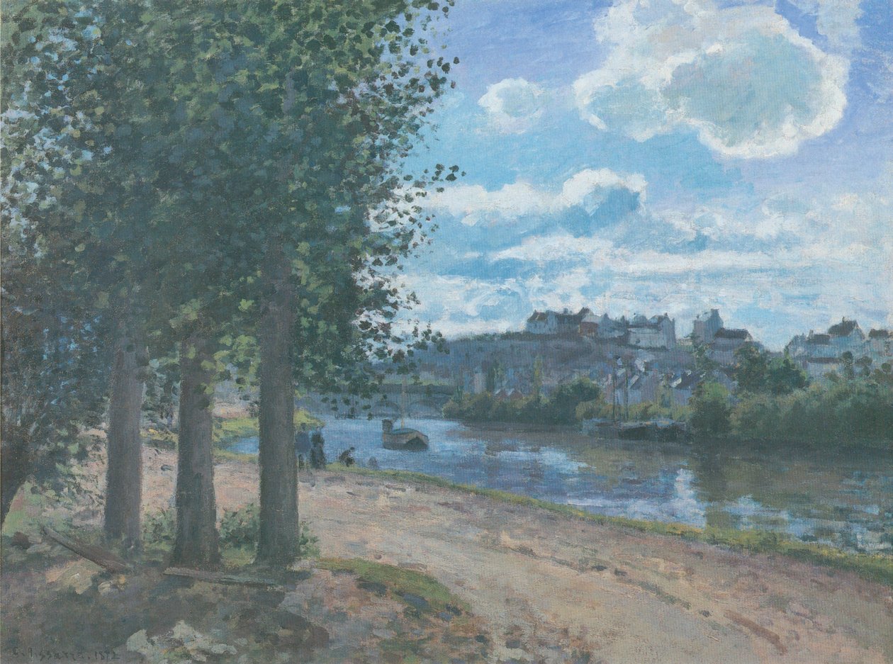 Pontoise, Orillas del Oise de Camille Jacob Pissarro