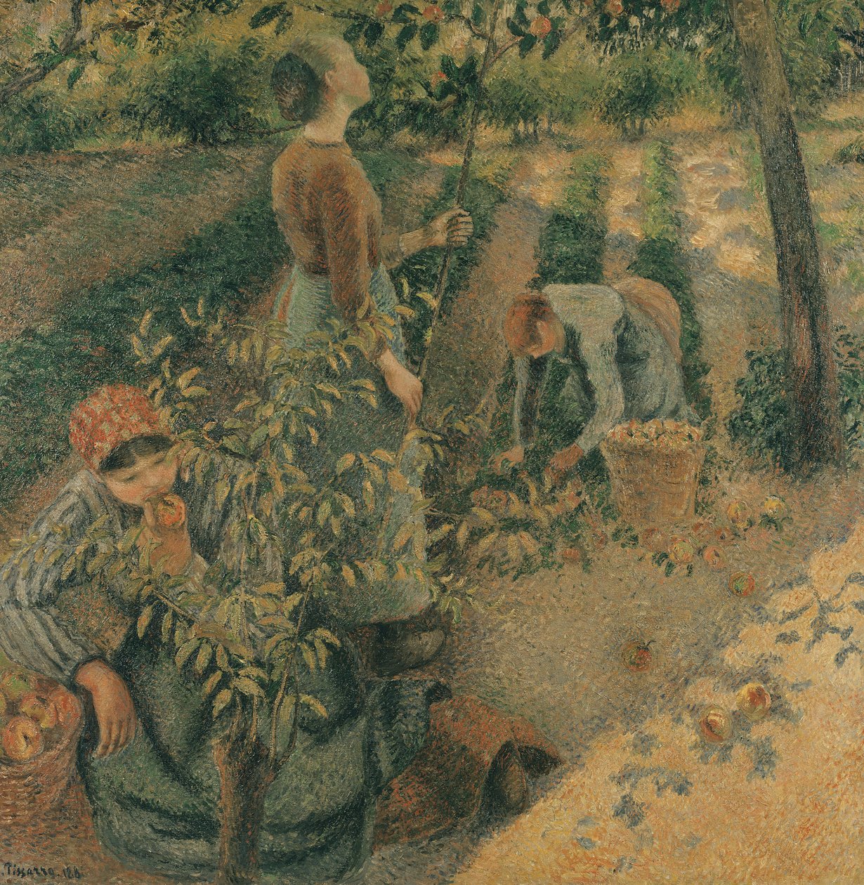 Los recolectores de manzanas, 1886 de Camille Jacob Pissarro