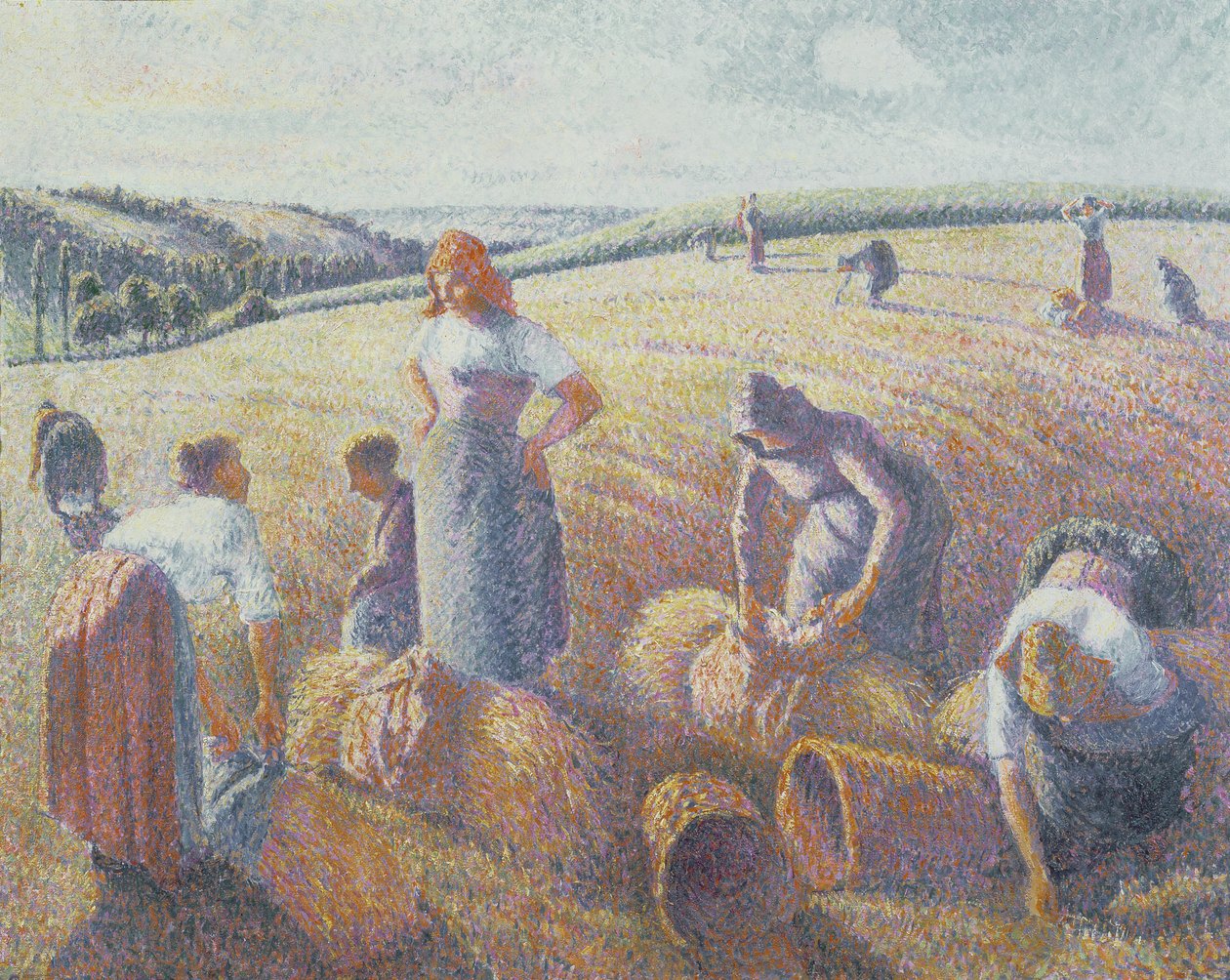 Las espigadoras, 1889 de Camille Jacob Pissarro