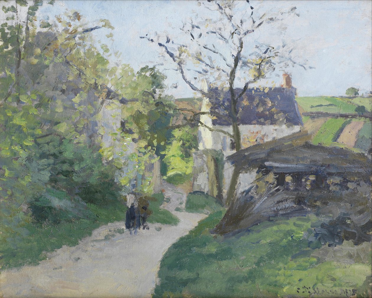 La gran inundación en Hermitage de Camille Jacob Pissarro