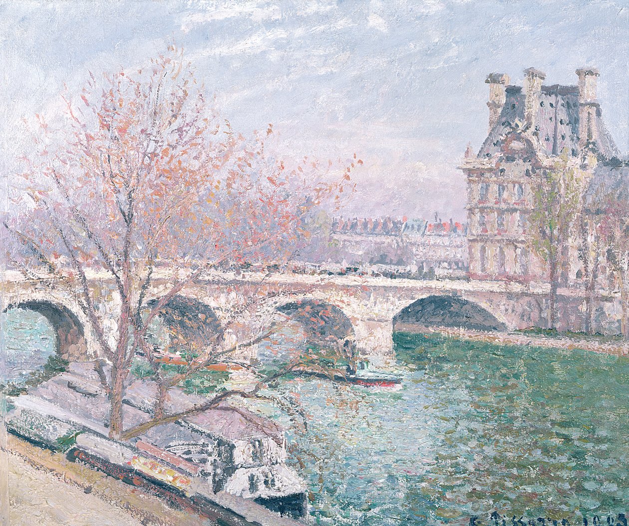 El Pont-Royal y el Pavillon de Flore de Camille Jacob Pissarro