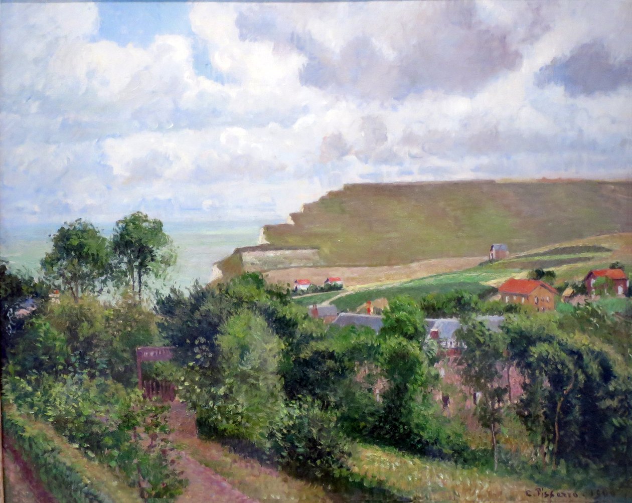 Vista de Berneval de Camille Jacob Pissarro