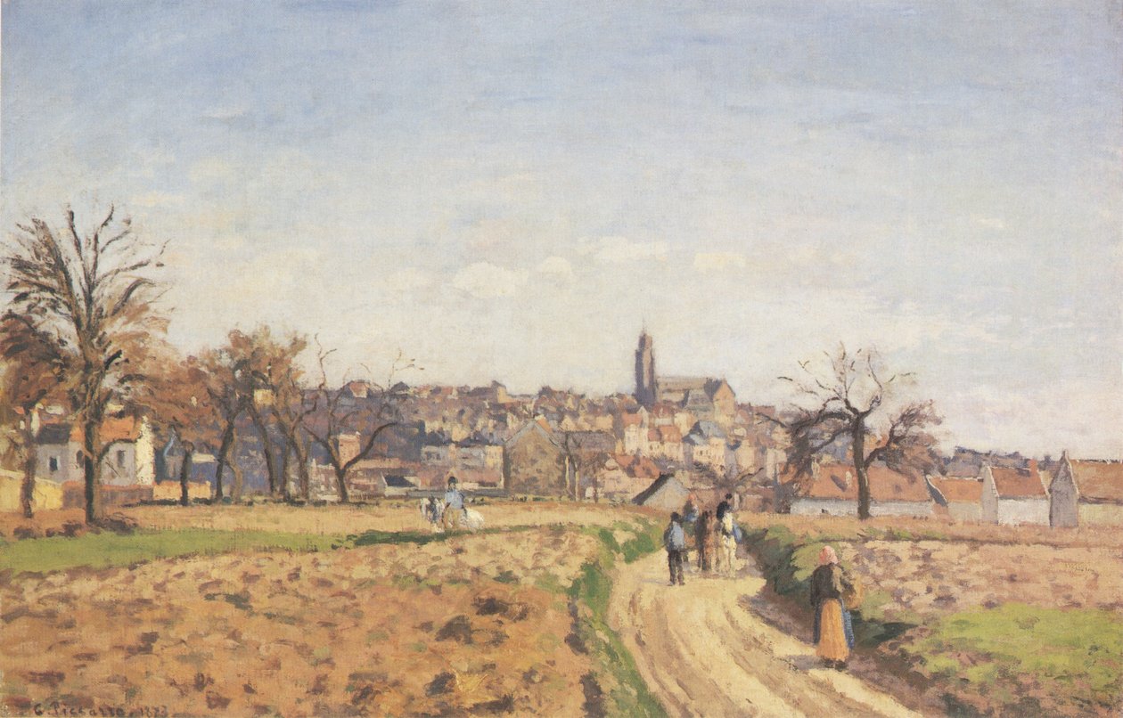 Vista de Pontoise de Camille Jacob Pissarro