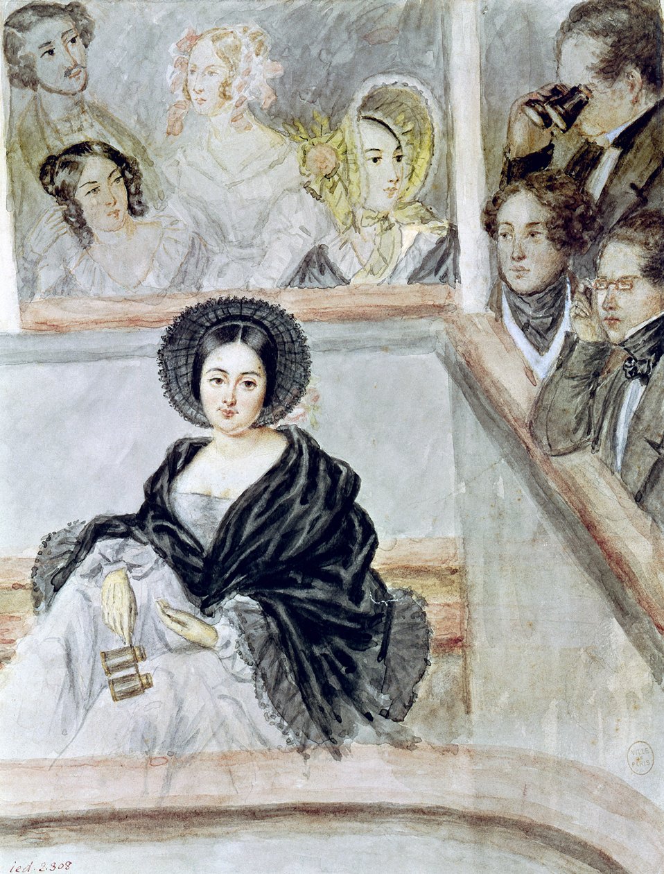Marie Duplessis (1824-47) en el teatro de Camille Joseph Etienne Roqueplan