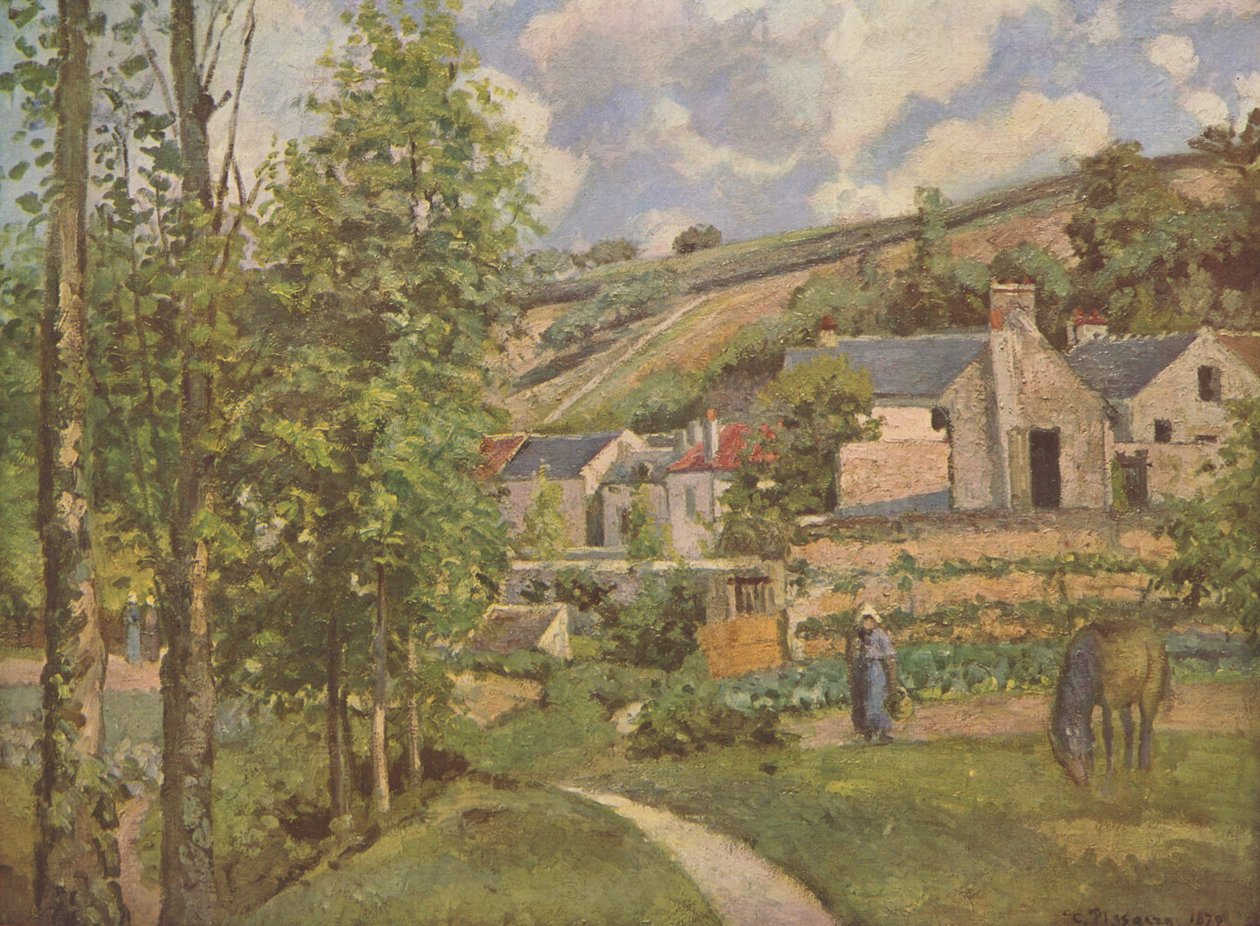 Una vista del Hermitage de Camille Jacob Pissarro