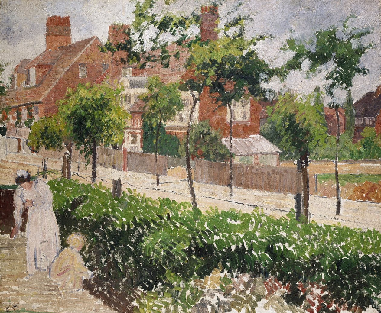 Bedford Park, Bath Road, Londres, siglo XIX de Camille Jacob Pissarro
