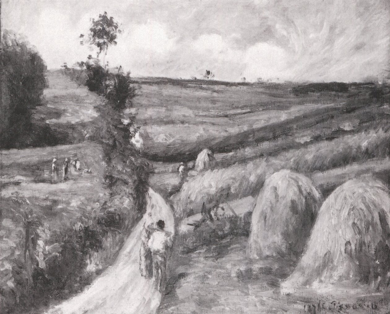 Camino ascendente, alrededores de Pontoise de Camille Jacob Pissarro