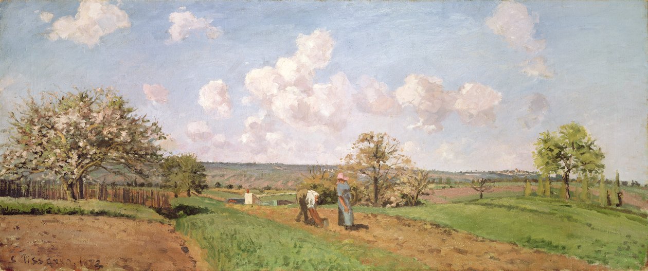 En los campos, 1872 de Camille Jacob Pissarro
