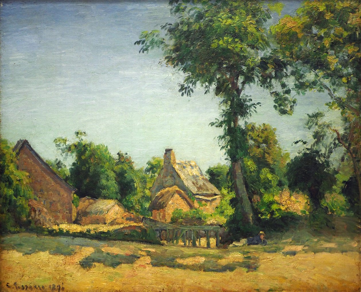 Paisaje (Pueblo de Melleraye, Departamento de Mayenne) de Camille Jacob Pissarro