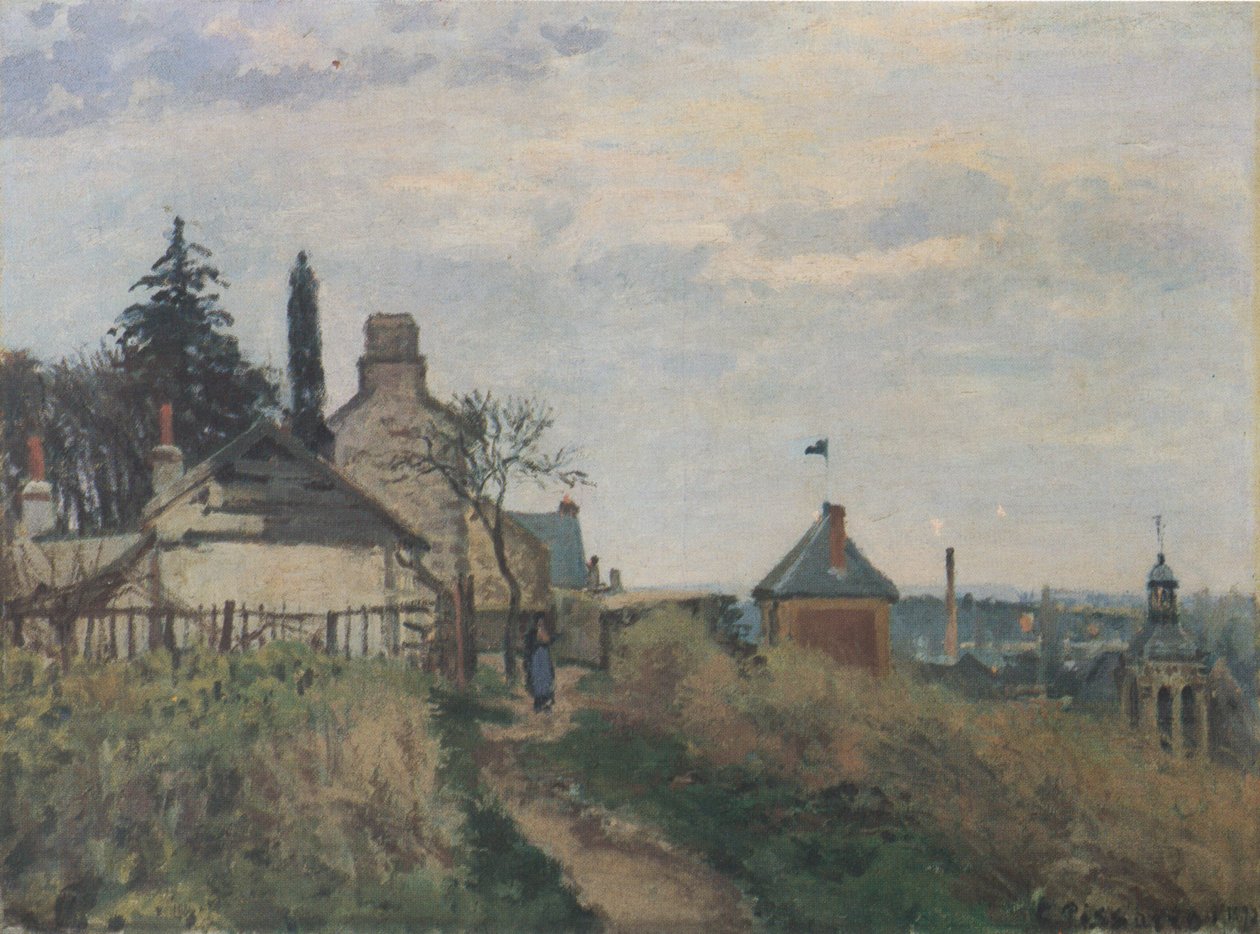 El palacio de Justicia, Pontoise de Camille Jacob Pissarro