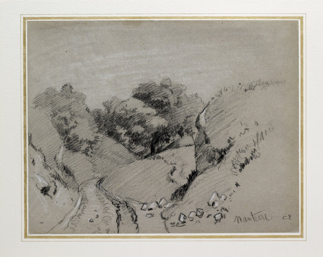 Nanterre, c. 1860 de Camille Jacob Pissarro