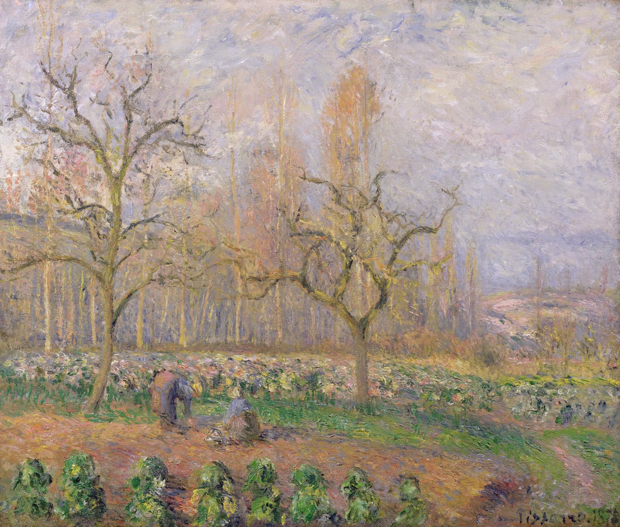 Huerto en Pontoise, 1878 de Camille Jacob Pissarro