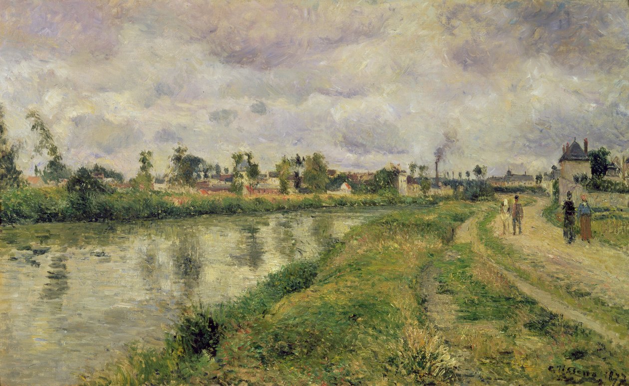 Escena del río, 1873 de Camille Jacob Pissarro