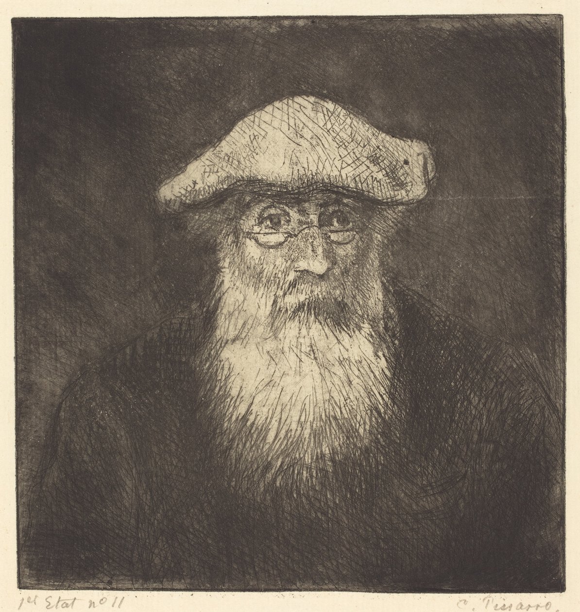 Autorretrato, c.1890 de Camille Jacob Pissarro