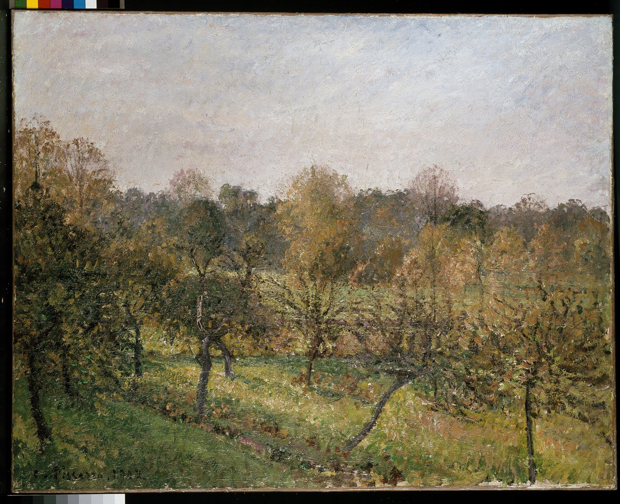 Atardecer en Eragny, 1902 de Camille Jacob Pissarro