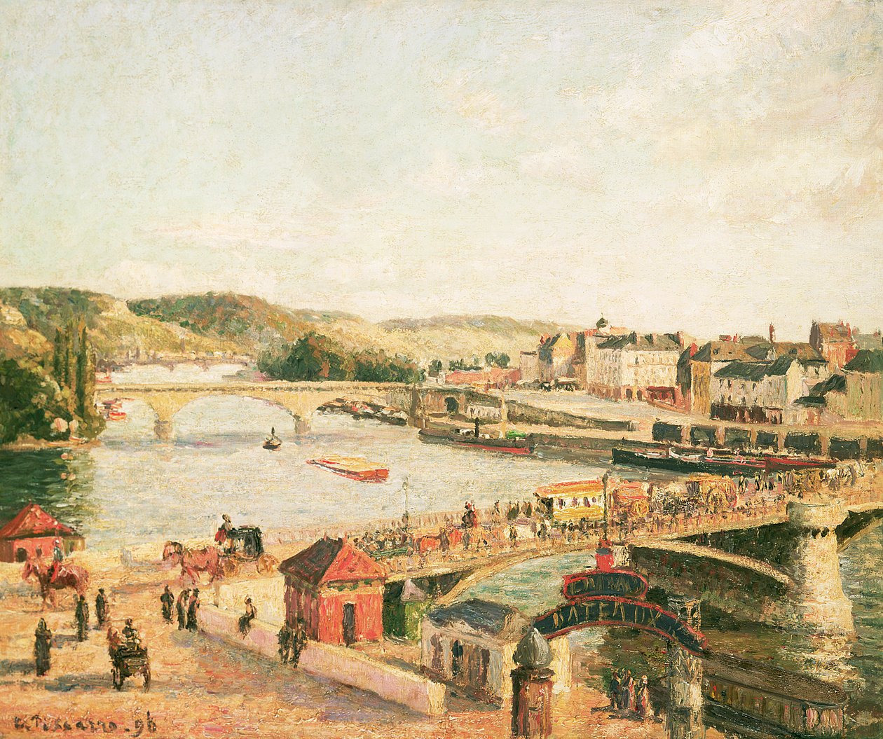 Luz del sol en Rouen, 1896 de Camille Jacob Pissarro