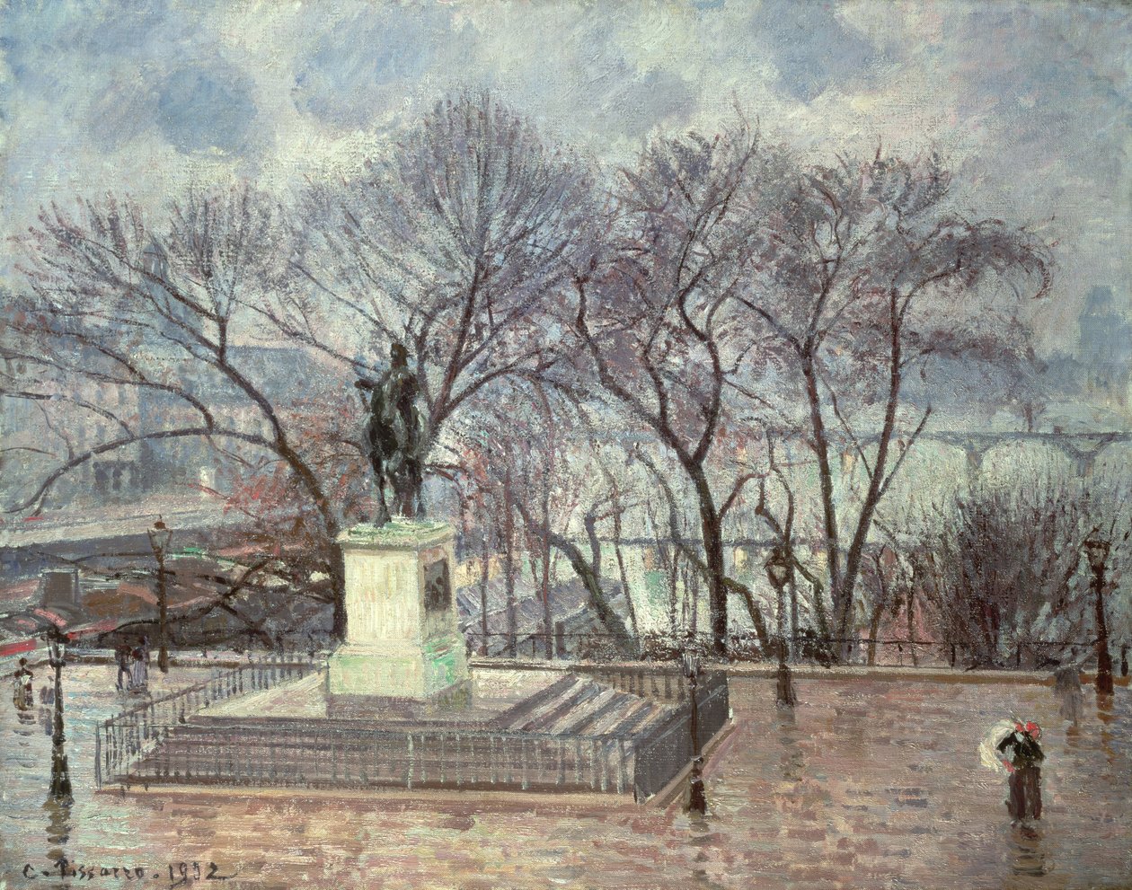 El Pont Neuf, París de Camille Jacob Pissarro