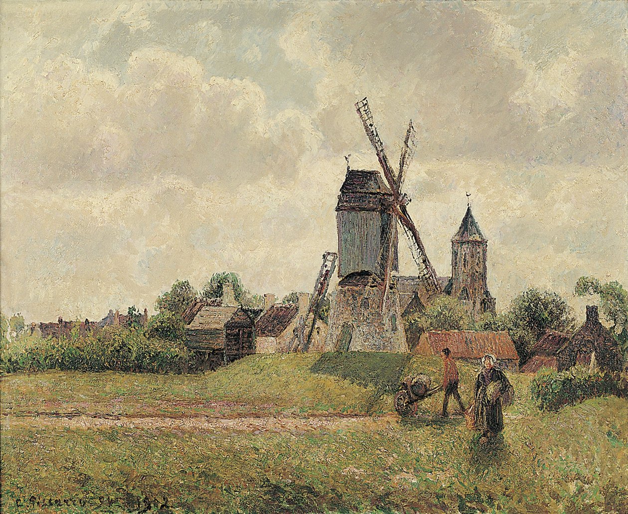 El Viejo Molino en Knokke 1894, 1902 de Camille Jacob Pissarro