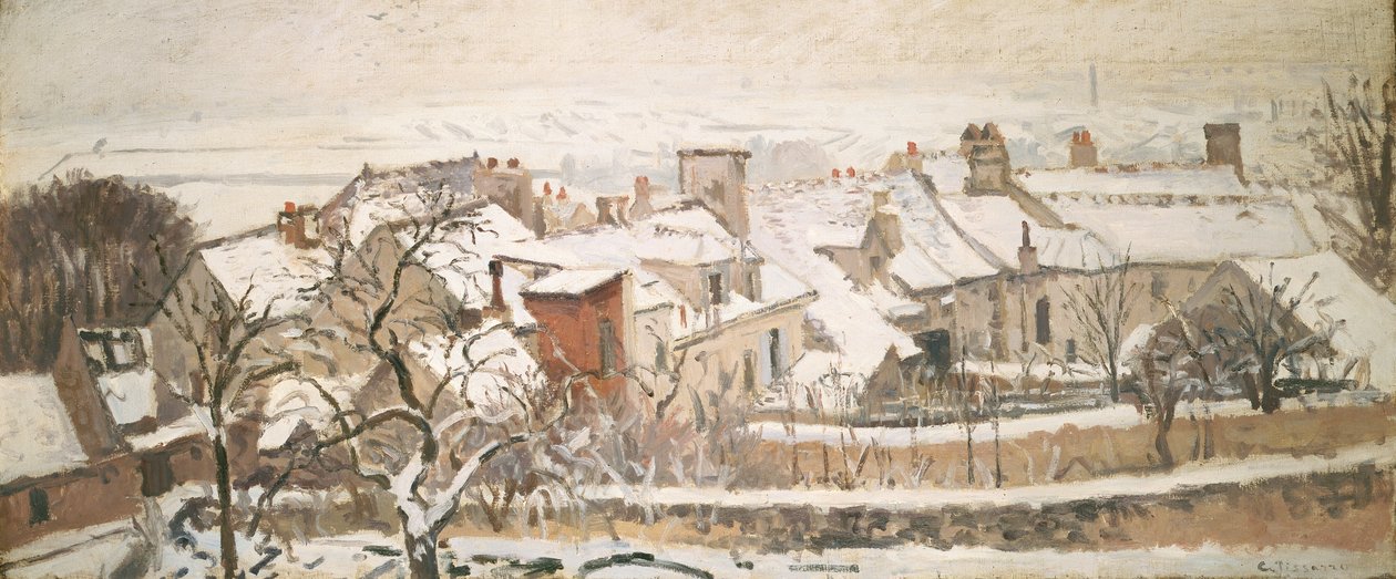 Invierno, 1872 de Camille Jacob Pissarro