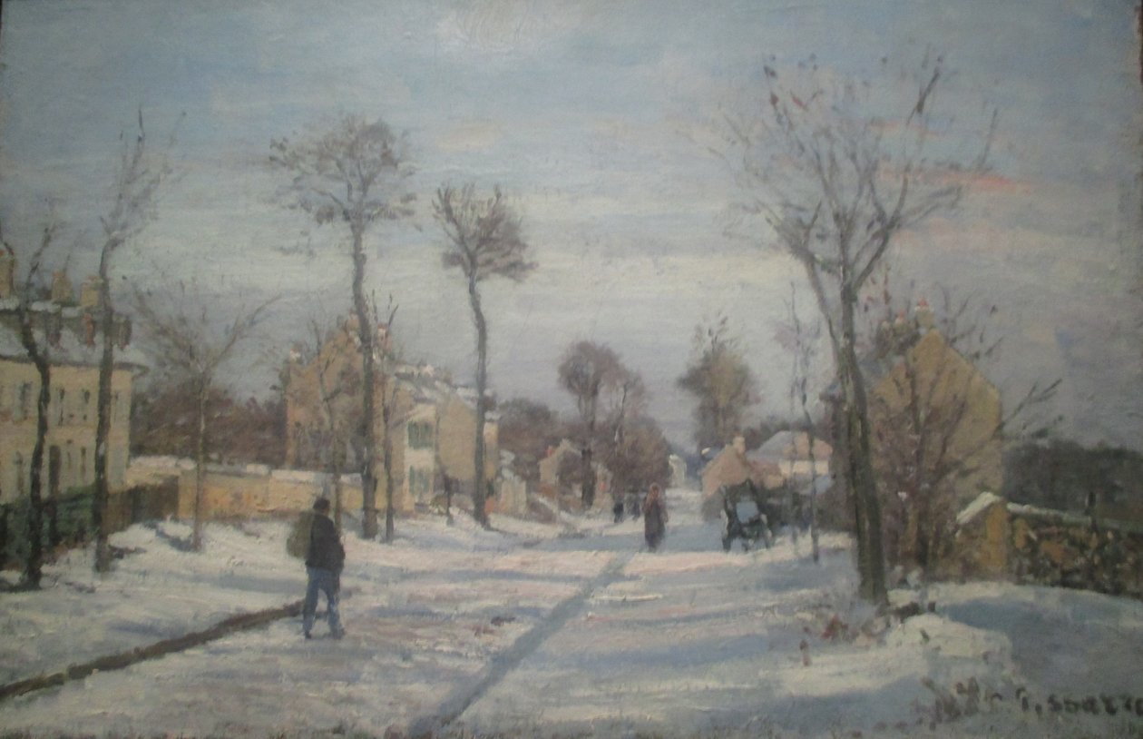 La ruta de Versalles a Louveciennes de Camille Jacob Pissarro