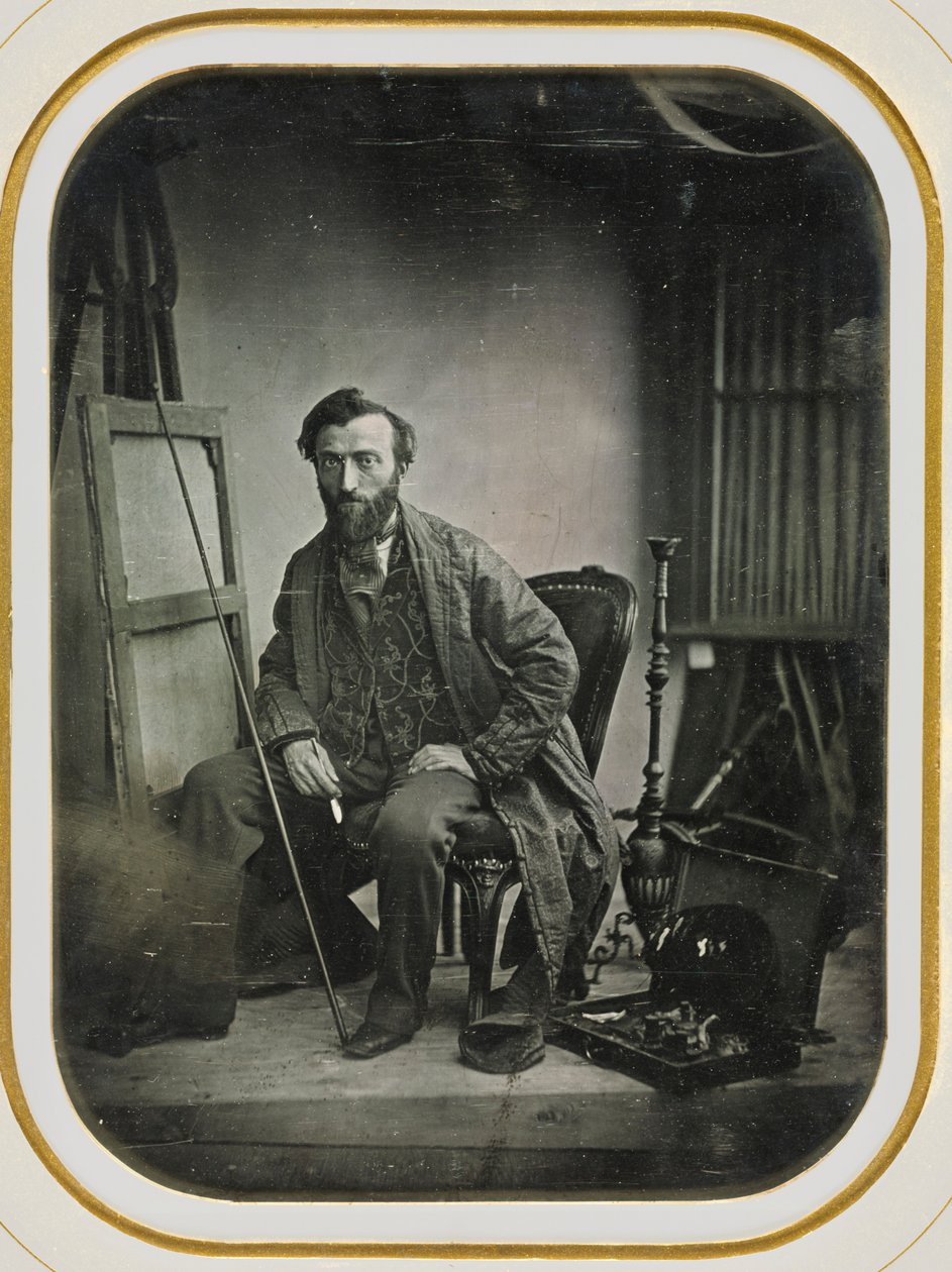 Autorretrato en el estudio de pintura de Camille Dolard