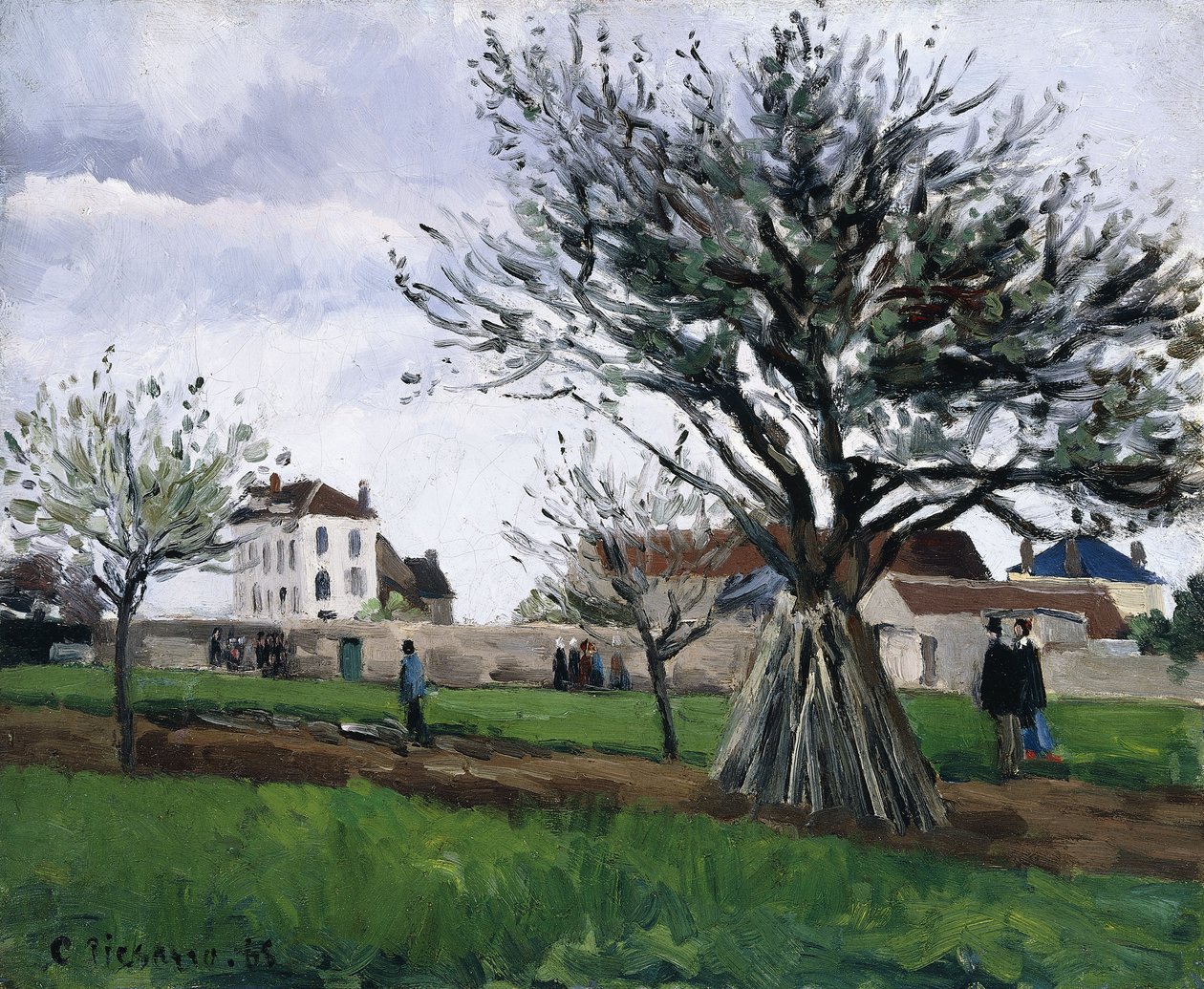 Manzanos en Pontoise de Camille Jacob Pissarro