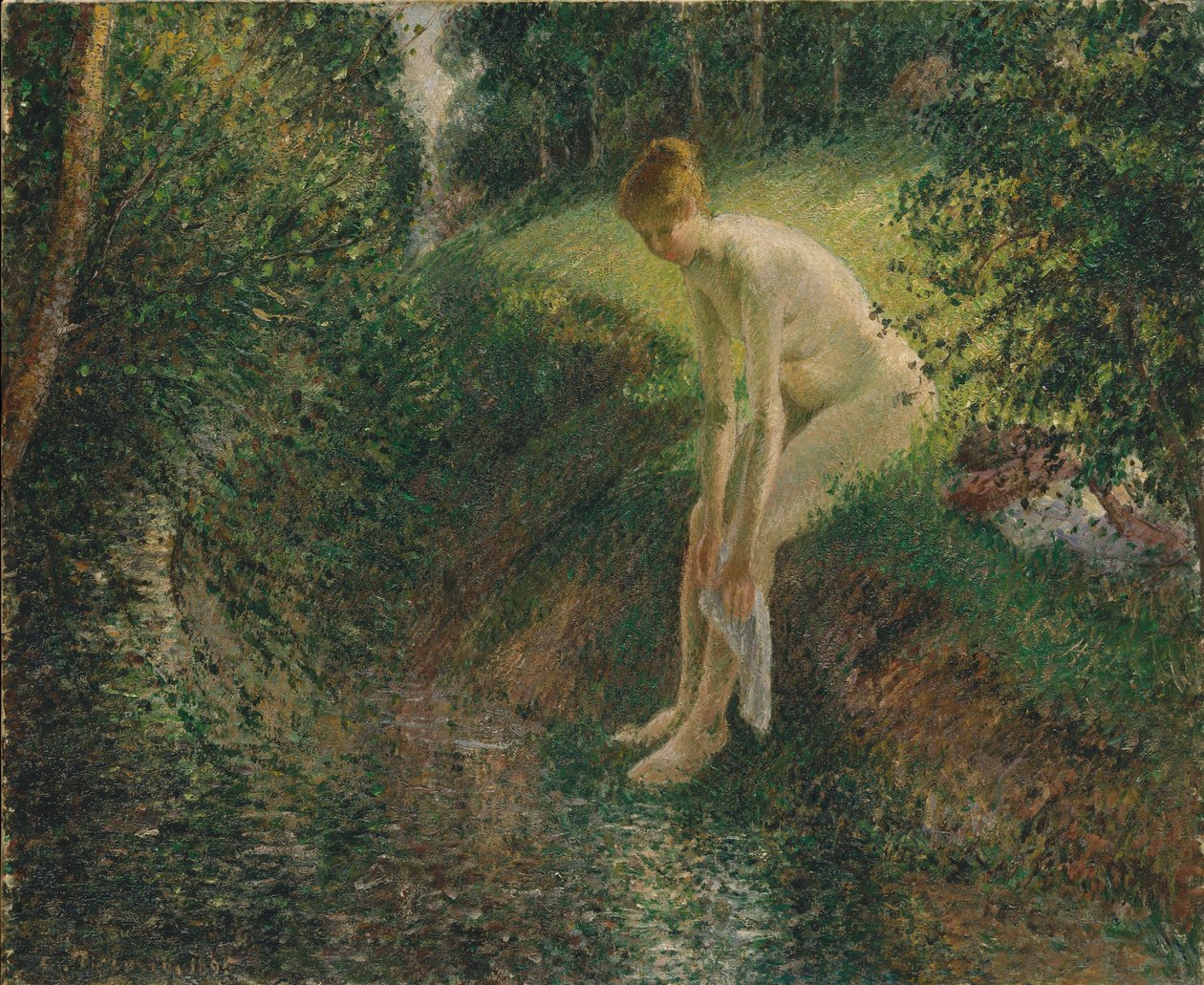 Bañista en el bosque, 1895 de Camille Jacob Pissarro