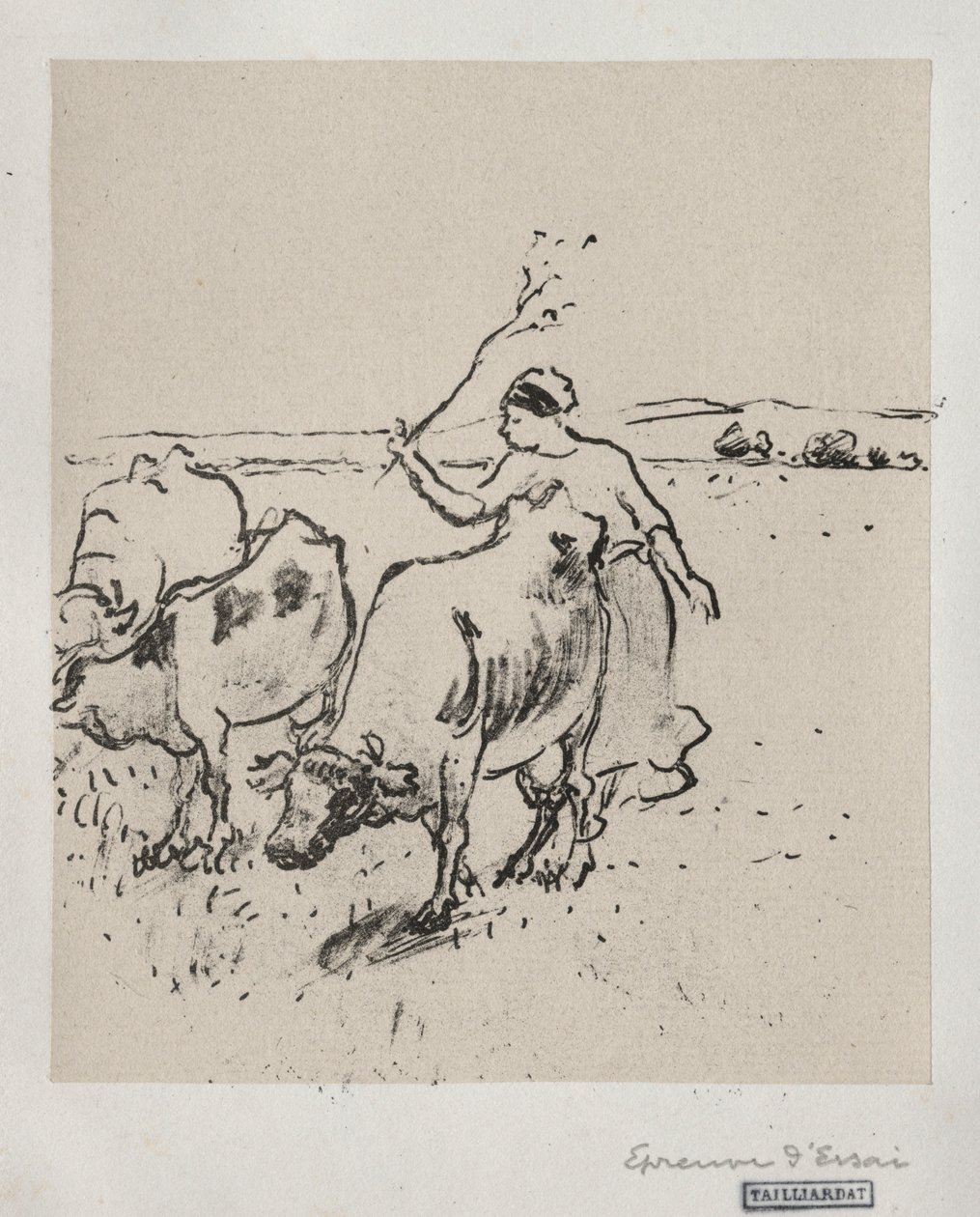 Vaquero, c. 1899 de Camille Jacob Pissarro