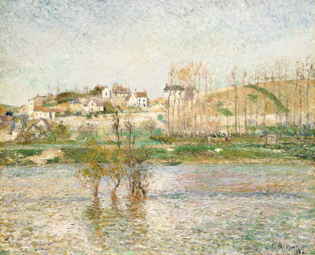 Inundación en Pontoise, 1882 de Camille Jacob Pissarro