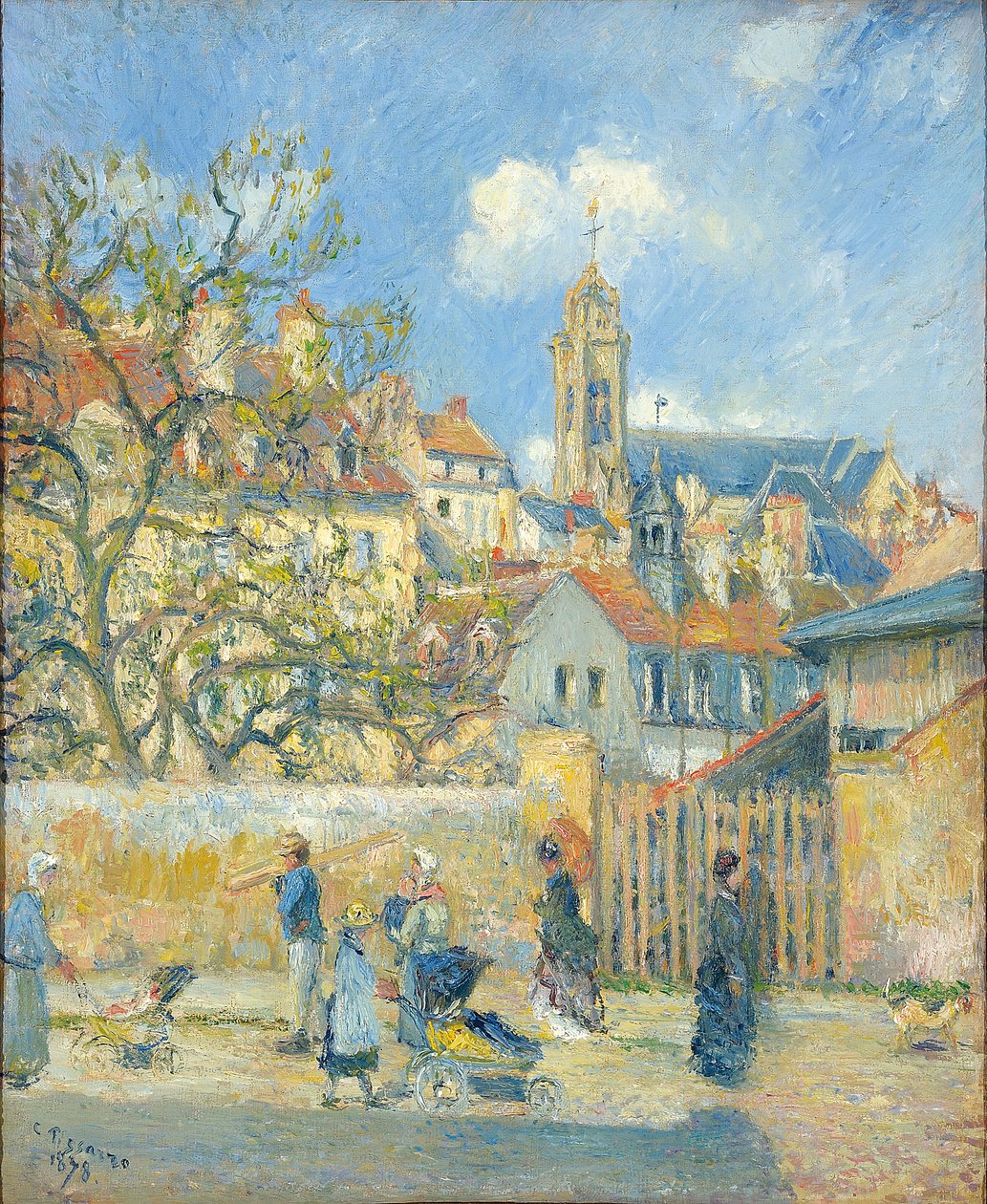 Le Parc aux Charrettes, Pontoise, 1878 de Camille Jacob Pissarro