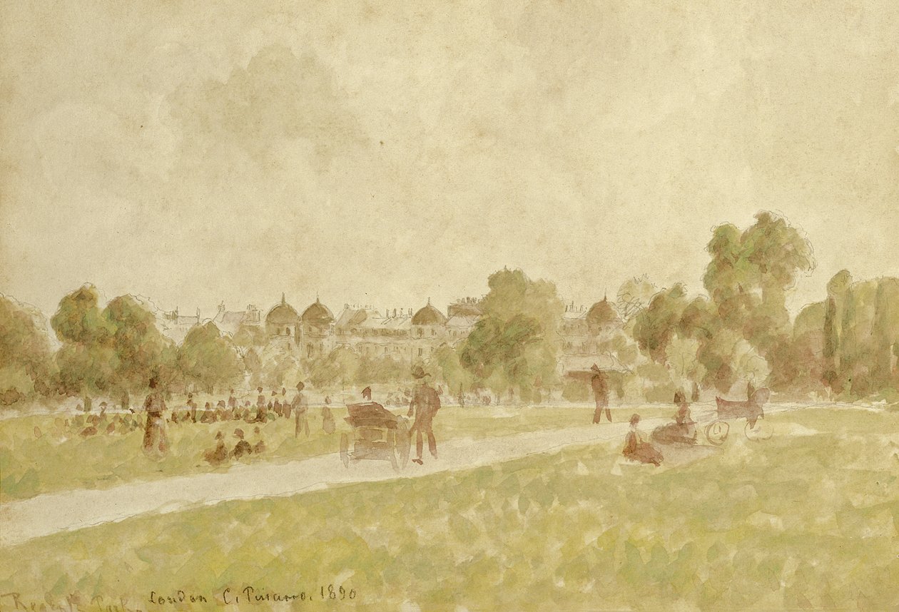 Regents Park, Londres, 1890 de Camille Jacob Pissarro