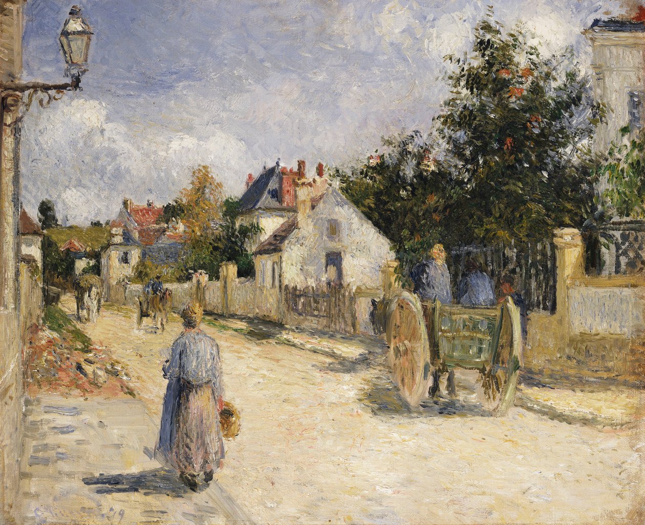 Camino en Pontoise de Camille Jacob Pissarro
