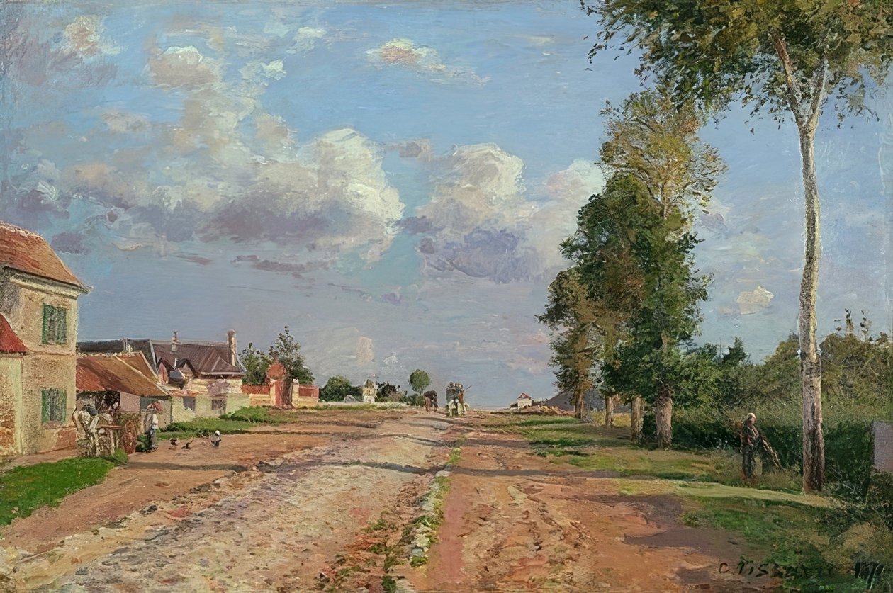 Ruta de Versalles, Rocquencourt, 1871 de Camille Jacob Pissarro