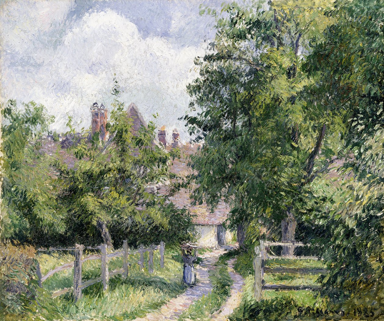Saint-Martin, cerca de Gisors, 1885 de Camille Jacob Pissarro