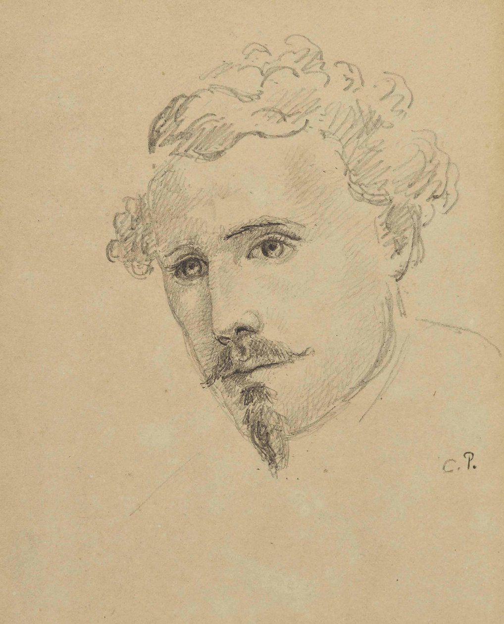 Autorretrato, c. 1853 de Camille Jacob Pissarro