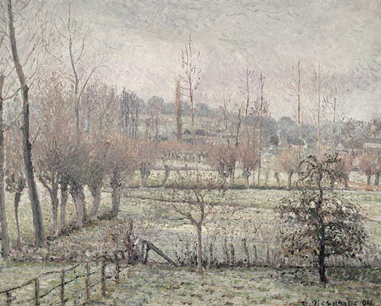 Efecto de Nieve en Eragny, 1894 de Camille Jacob Pissarro