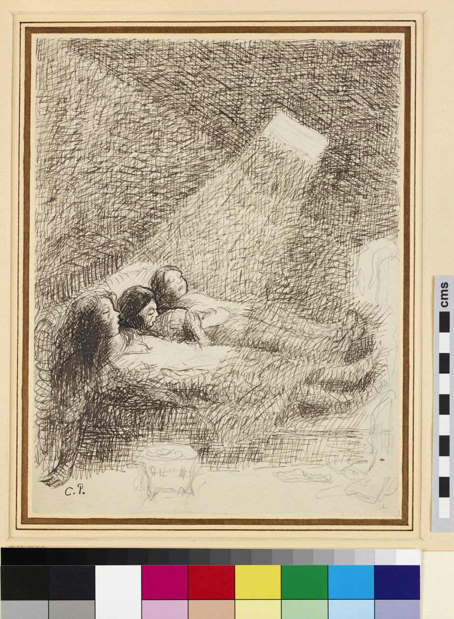 Estudio para La Asfixia de Camille Jacob Pissarro