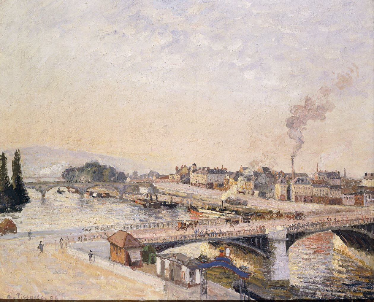 Amanecer sobre Rouen, 1898 de Camille Jacob Pissarro
