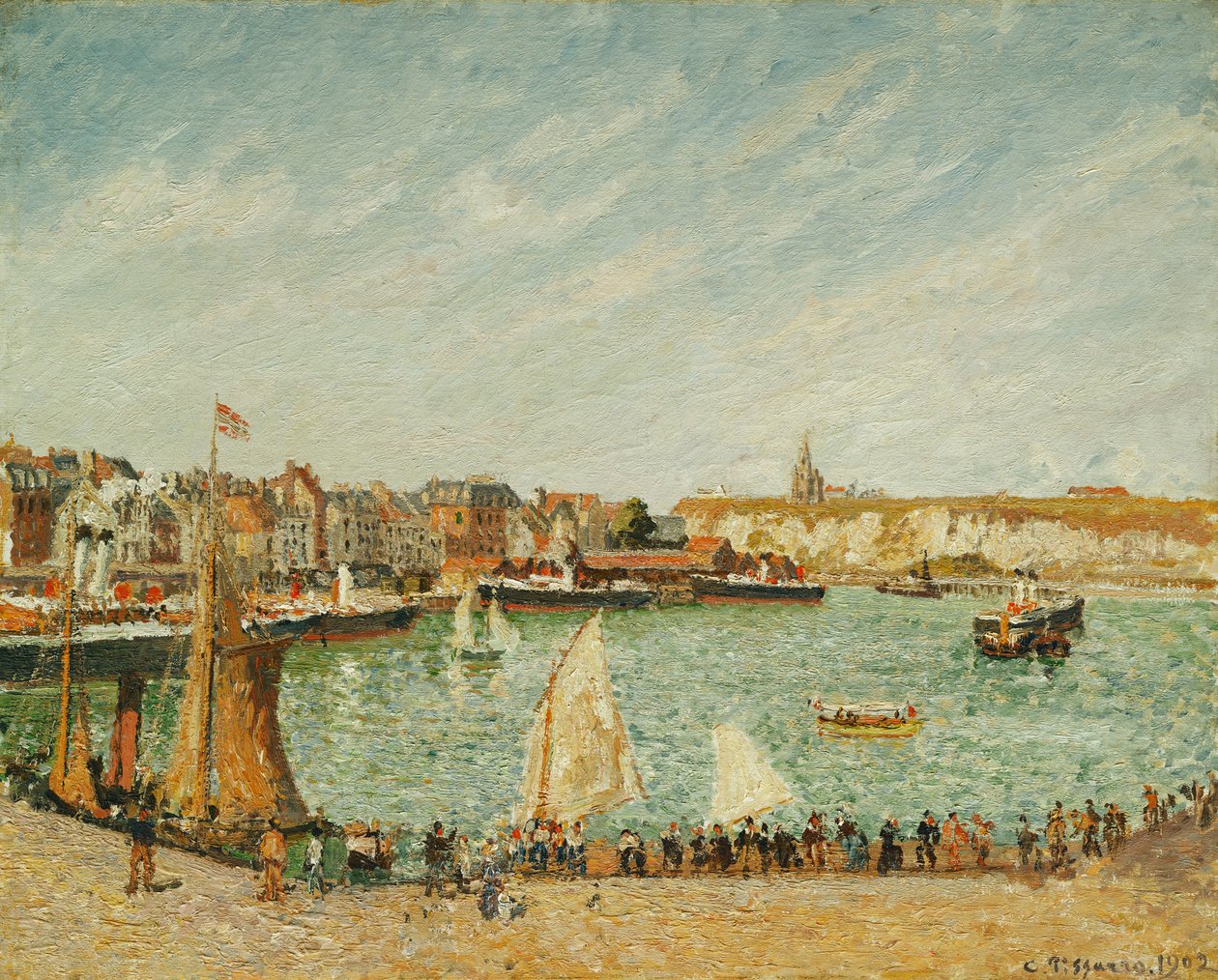 El sol de la tarde, puerto exterior de Dieppe; L