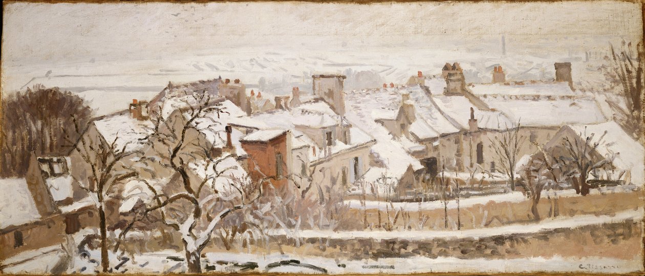 Las cuatro estaciones: Invierno, 1872 de Camille Jacob Pissarro