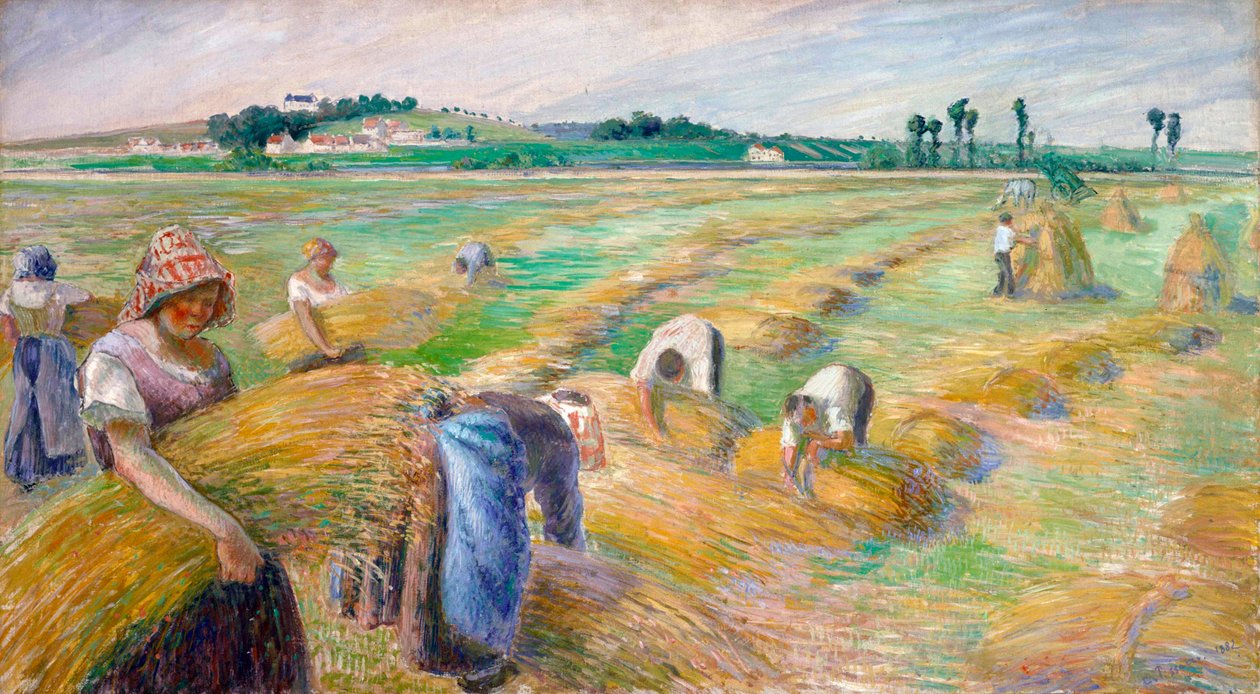 La cosecha, 1882 de Camille Jacob Pissarro