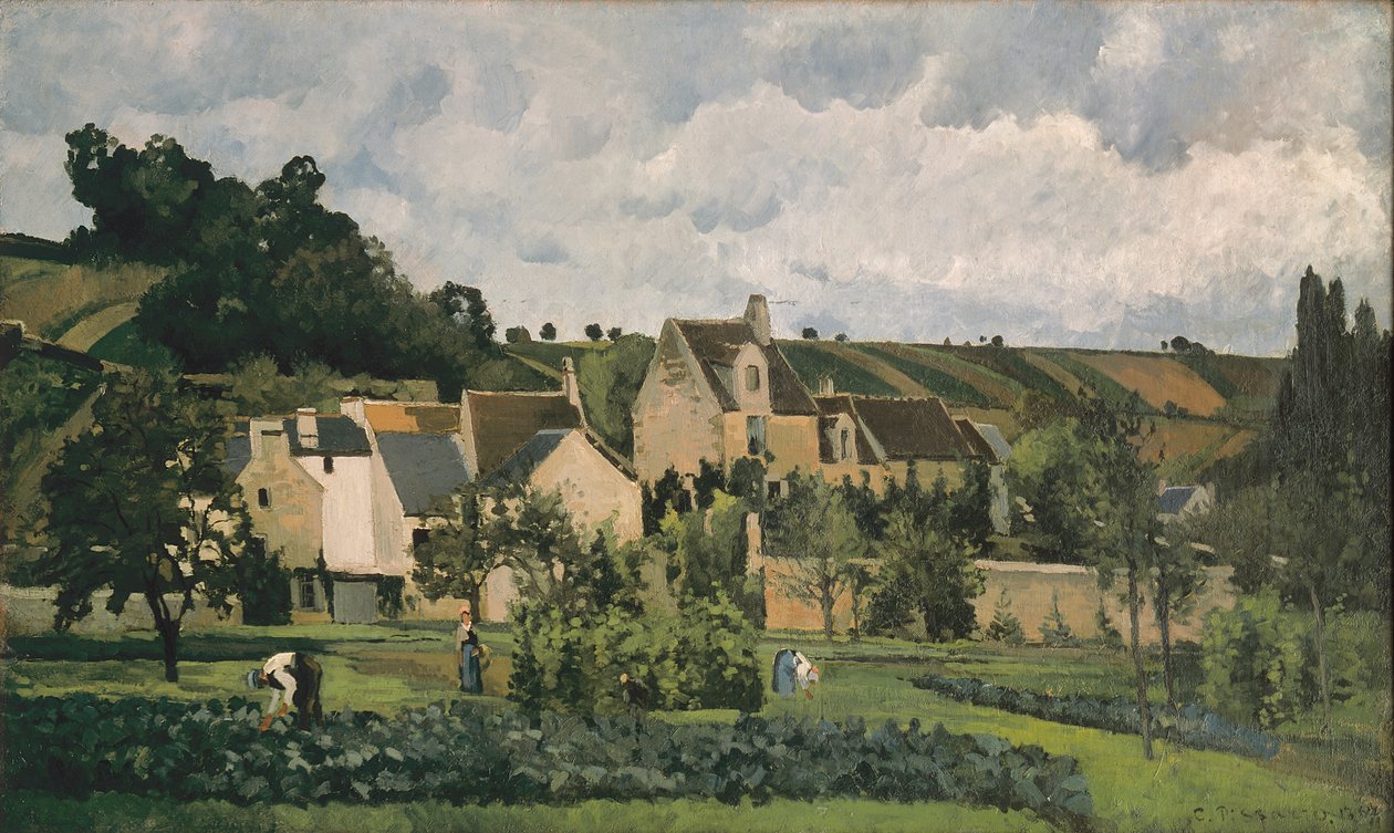 La Ermita en Pontoise, 1867 de Camille Jacob Pissarro