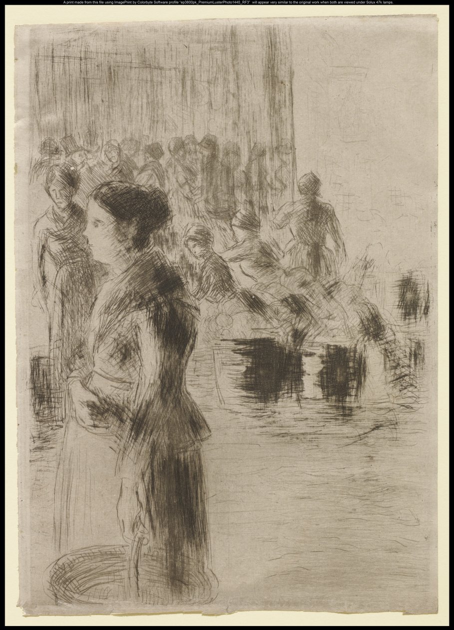 La sirvienta haciendo compras, 1888 de Camille Jacob Pissarro