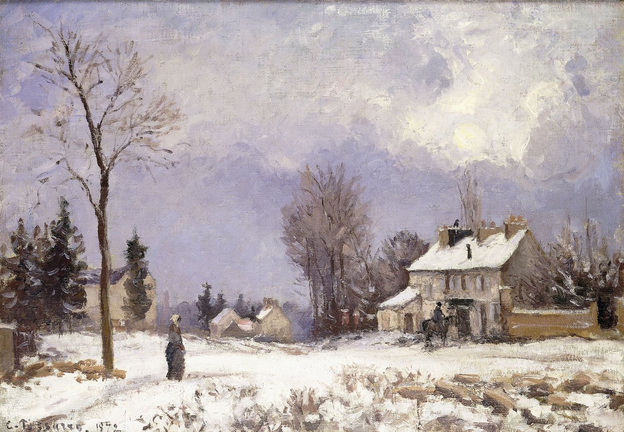 El camino de Versalles en Saint-Germain en Louveciennes de Camille Jacob Pissarro