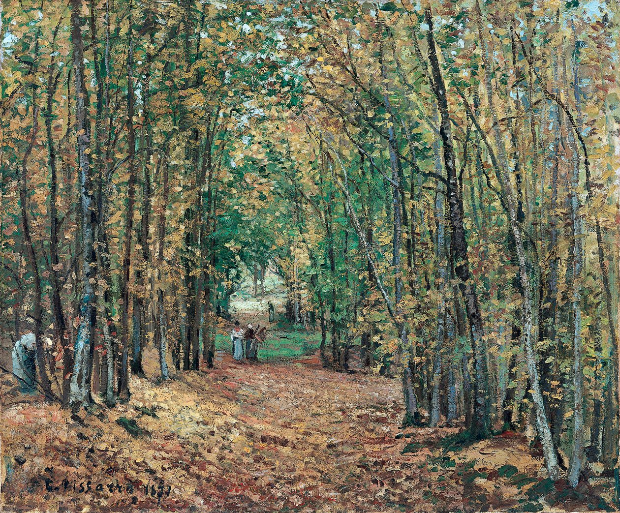 Los bosques de Marly, 1871 de Camille Jacob Pissarro